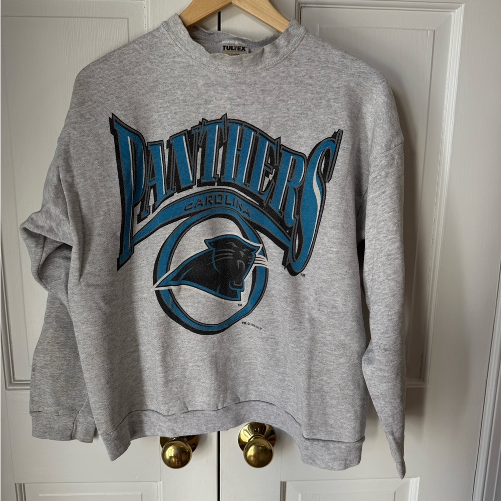 NFL Vintage Carolina Panthers Gray Sweatshirt 90s